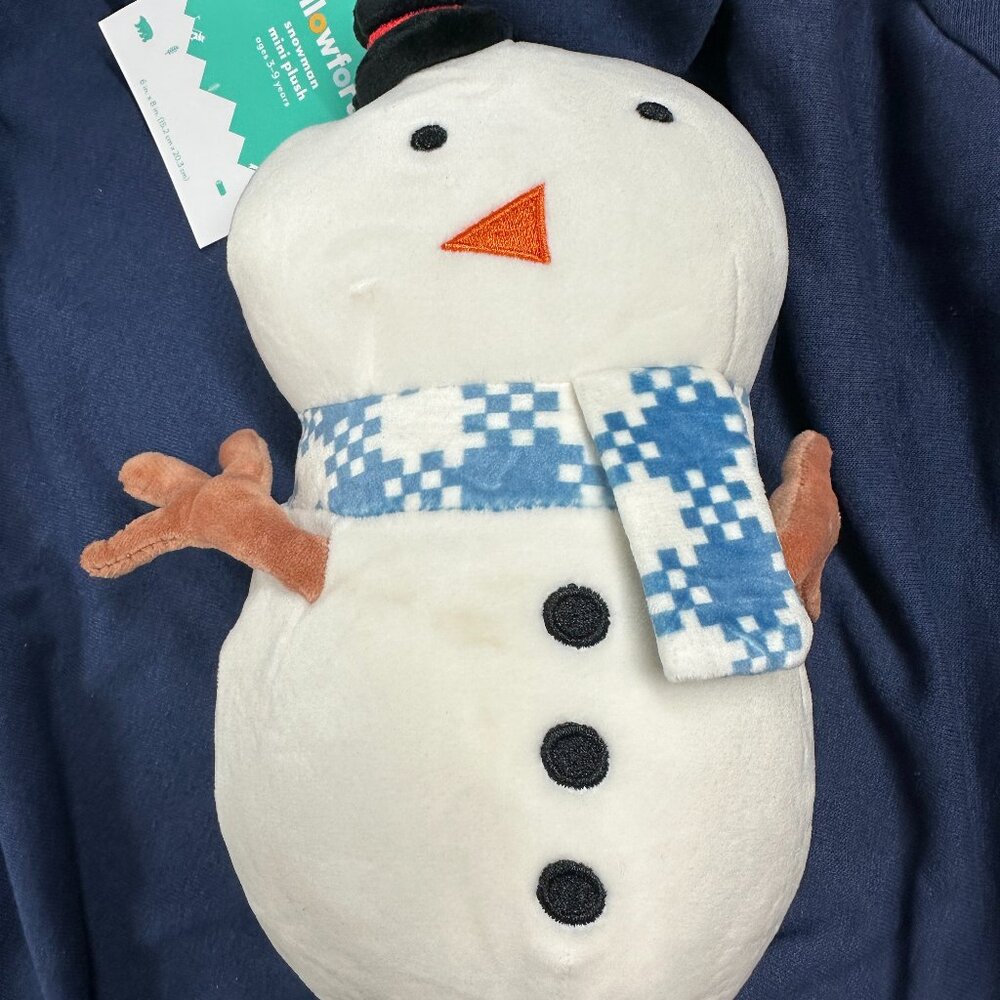 Pillowfort Mini Snowman Plush 9" Tall New with Tags